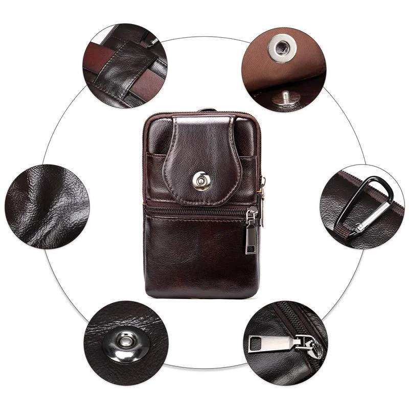 Mens Outdoor Casual Vintage Durable Casual Belt Bags