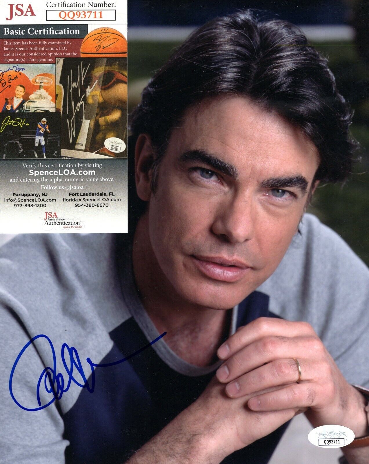 Peter Gallagher Actor Hand Signed Autograph 8x10 Photo Poster painting OC Law & Order w/ JSA COA