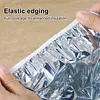 Reusable Aluminum Foil Food Covers Elastic Bowl Covers Fits Various Dish Shapes Food Warmers for Home Dining Parties Outdoor Picnics