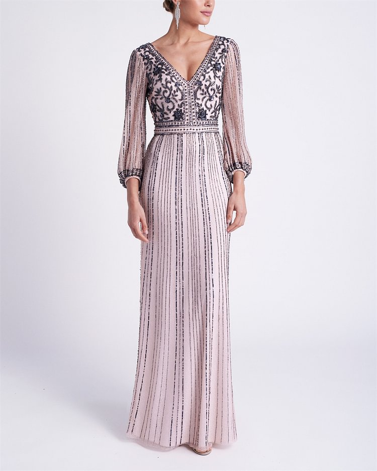 Women's Solid Color Embroidery Dress