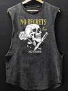 No Regrets No Tears Scoop Bottom Cotton Tank