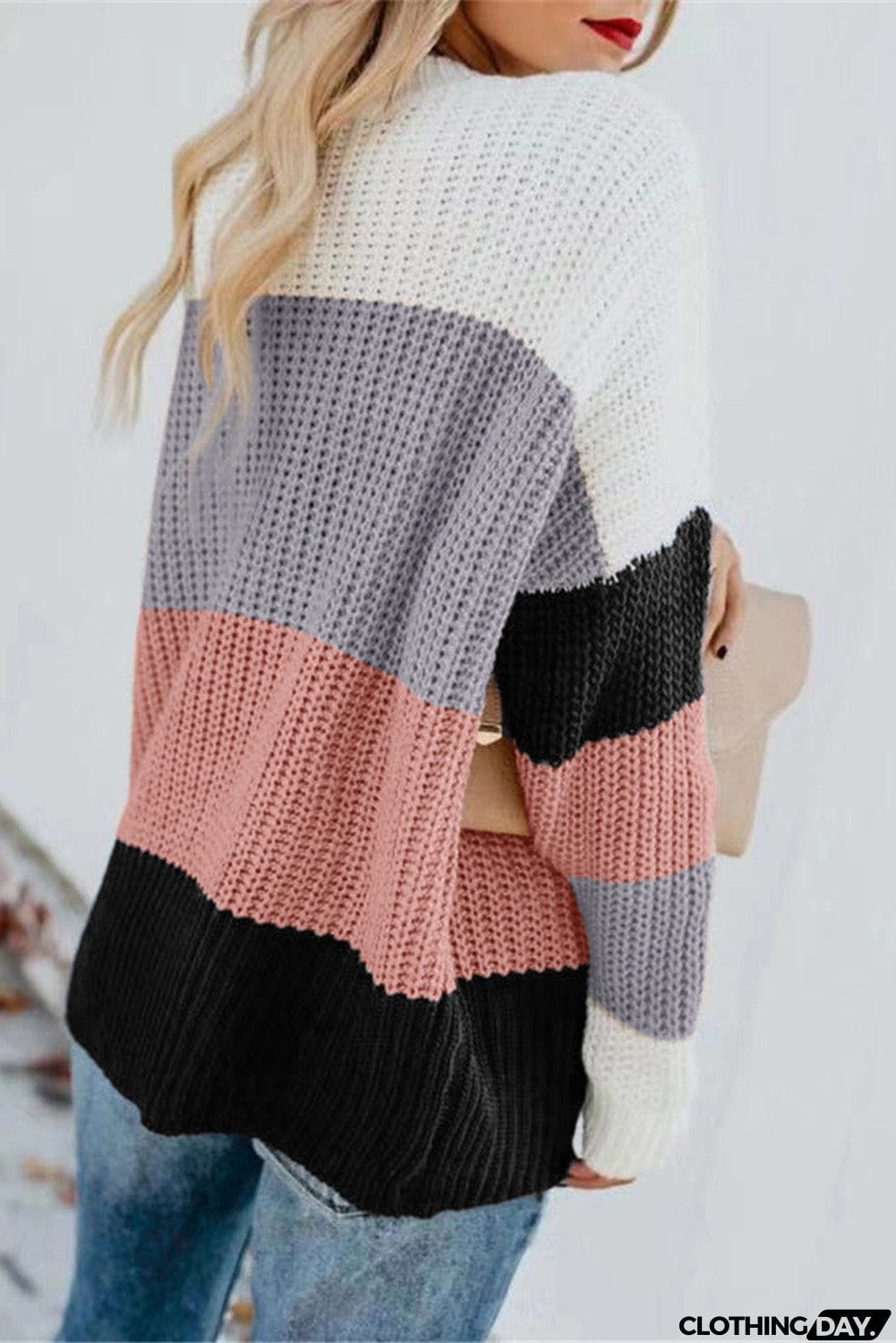 Casual Colorblock Sweater