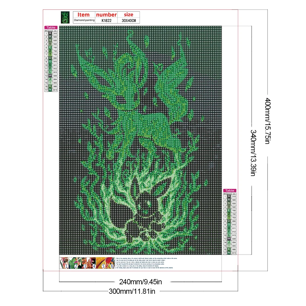 Diamond Painting - Full Round Drill - Silhouette Pokémon(Canvas|30*40cm)