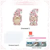 2 pi&egrave;ces bricolage en diamants d&eacute;corations de table sp&eacute;ciales r&eacute;utilisables en mosa&iuml;que de strass pour bricolage multi-usages en diamants d&rsquo;art, attrape-soleils, fleurs cadeaux pour les amateurs d&rsquo;artisanat (gnomes floraux roses)