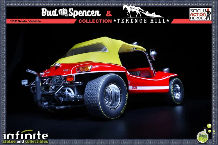 Pre-order Infinite Statue X Kaustic Plastik-1974 1:12 scale Bud Spencer &  Terence Hill Figures Motorcycle/Dune Buggy