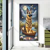 Diamond Painting-DIY Full Round Drill Gundog(70*40 CM)