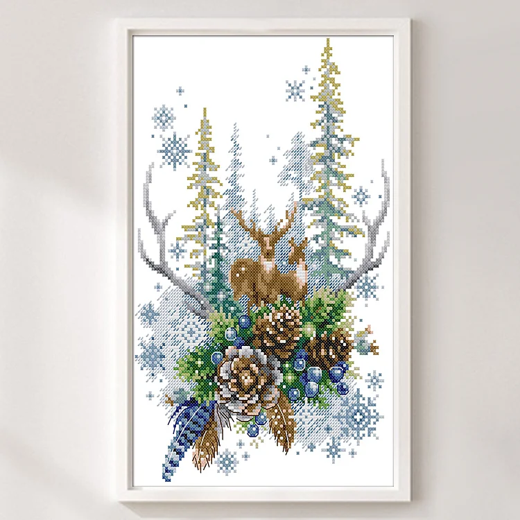 Joy Sunday』Winter Forest Elf - 14CT Counted Cross Stitch(22