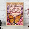Orange Butterfly Blessing Diamond Painting Kits for Adults Beginners 30x40cm