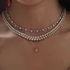 14K Rose Gold Round Lab Diamond Pendant Necklace Inspired by Lamps with Round Lab Diamond in A Diamond-Cut Texture Halo