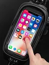 PU Hard Shell Bicycle Front Frame Bag Waterproof Touch Screen Handlebar Holder