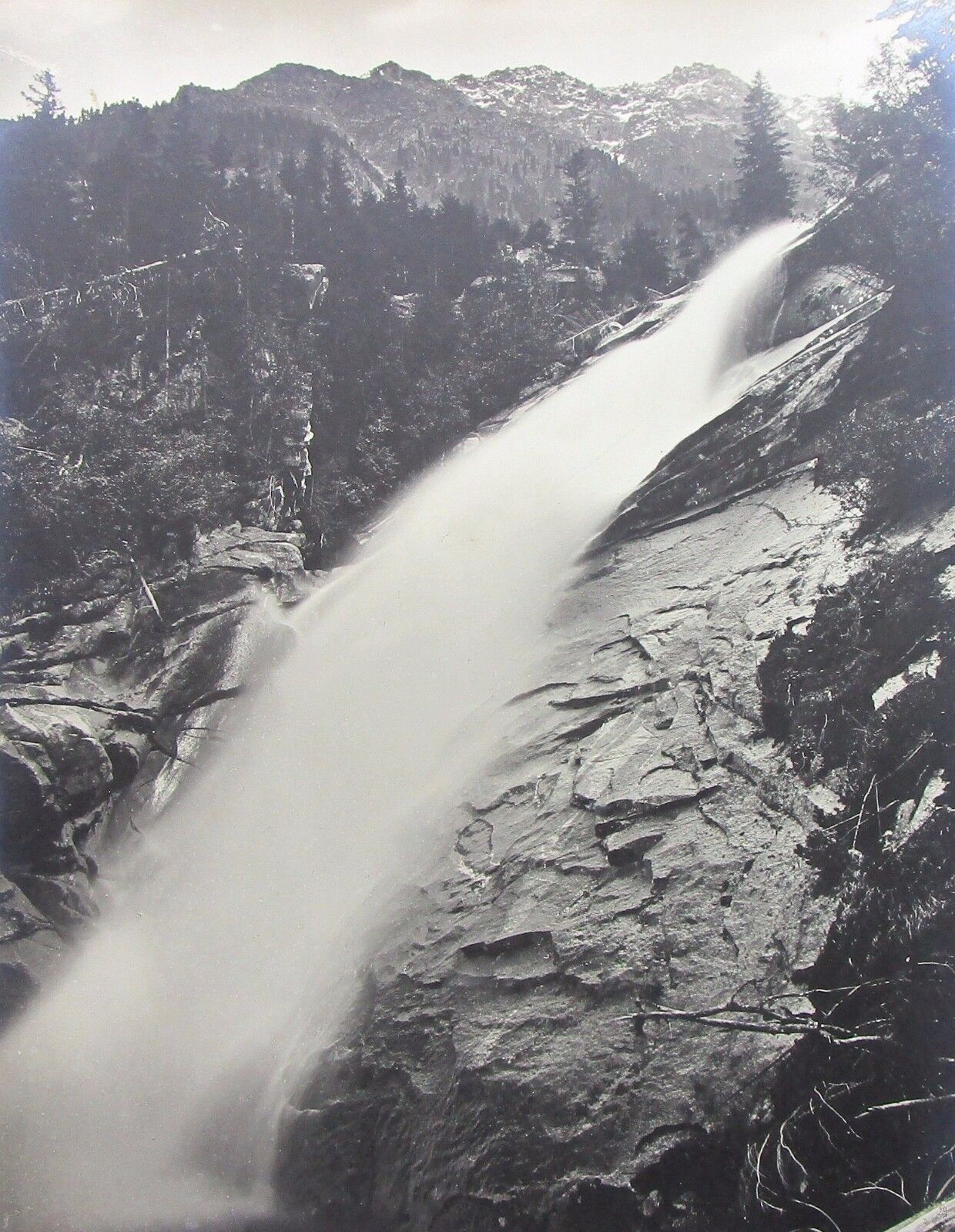 Albumen Photo Poster painting - Mittlerer Krimmler Wasserfall um 1900 - Gro?foto (I-6575+