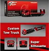 1/64 Fully floor-standing flatbed trailer Super Silhouette Metallic Red (Diecast car model) limited to 999 units