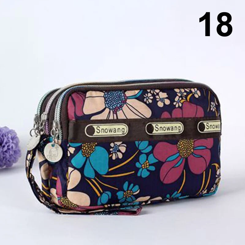 Women Handbag Vintage Flower Printed Waterproof Nylon Shoulder Messenger Bag Large Capacity Tote Bag Casual Picnic Travel Bags
