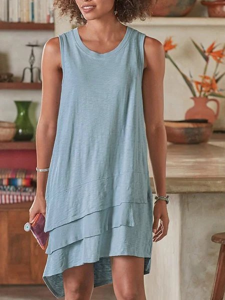 Casual Asymmetrical Dresses Zaesvini