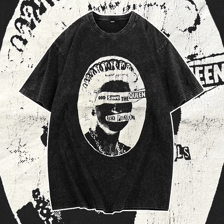 Davidhawaii100% Cotton Casual Vintage Abstract Street T-Shirt - 100% Cotton