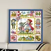 Red Riding Hood And Grandma Wolf-14CT Stamped Cross Stitch Egyptian Cotton 30*30cm/11.81*11.81in tapestrymarket