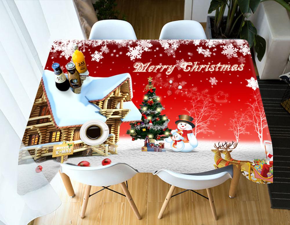 

Red Christmas Tree - 3D Tablecloth, 140*140cm, 501 Original