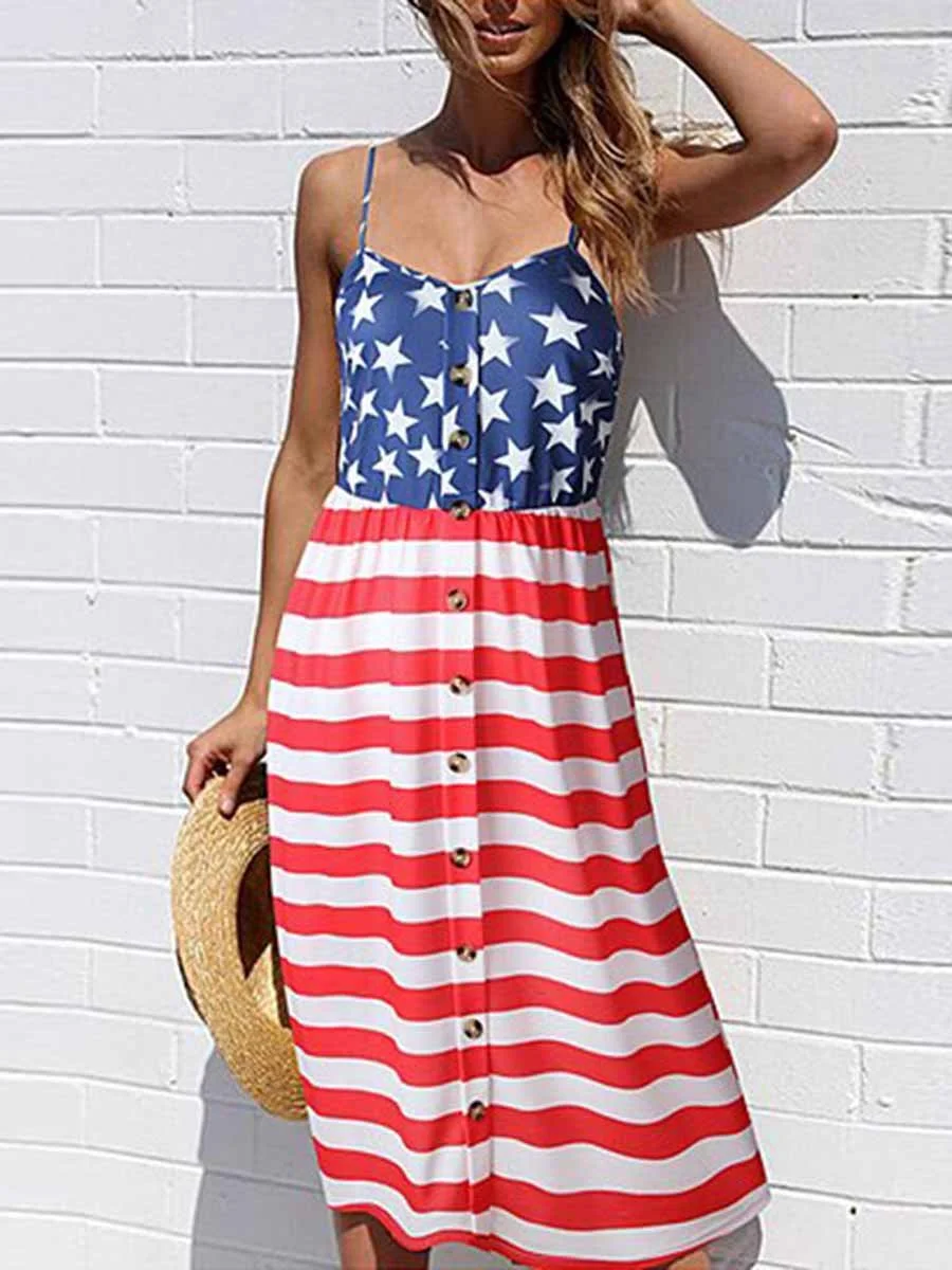 American Flag Beach Dress