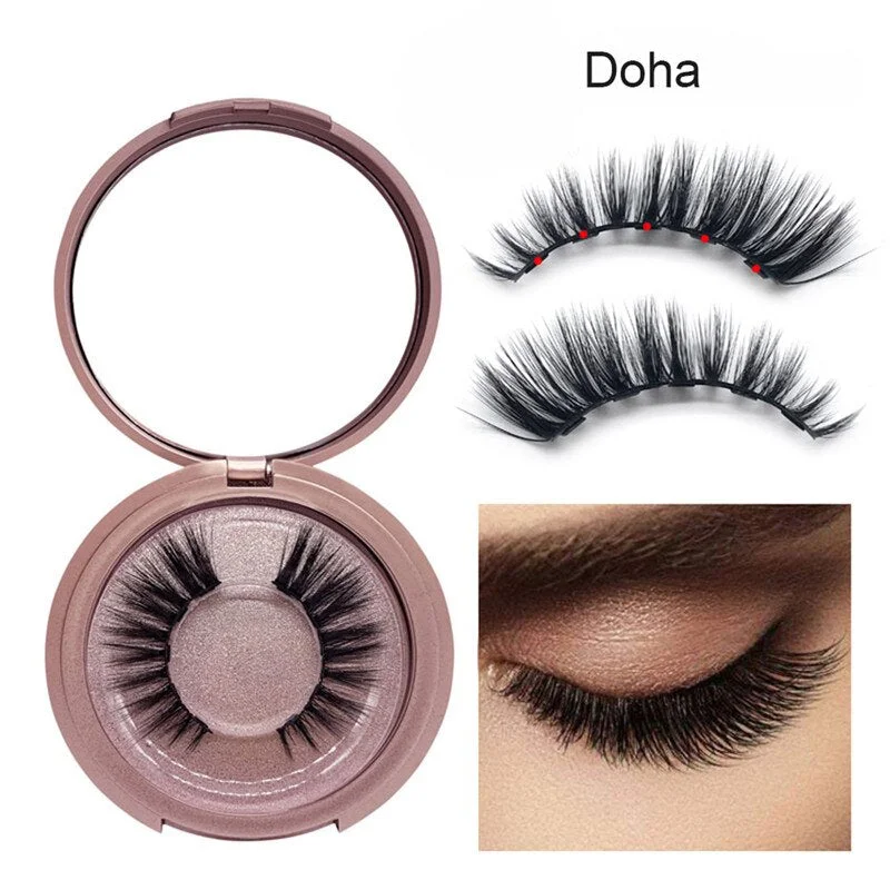 New 5 Magnets Eyelashes for Magnetic Liquid Eyeliner Magnetic False Eyelash Easy to Wear Beauty Tool