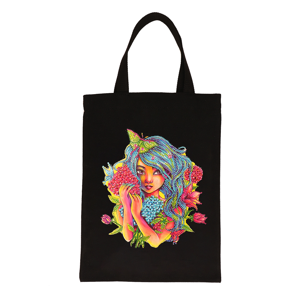 

Girl - 5D DIY Craft Eco-friendly Bag, 501 Original