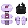 TPU Transparent Case Protective Cover with Locking Anti-scratch Headphone Protective Case with Carabiner Shockproof Fit for  Studio Buds/Studio Buds+