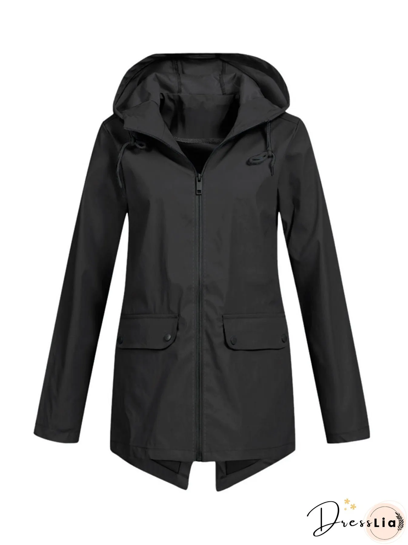 Women's Windcheater Zip Hooded Lightweight Outdoor Windproof Coats