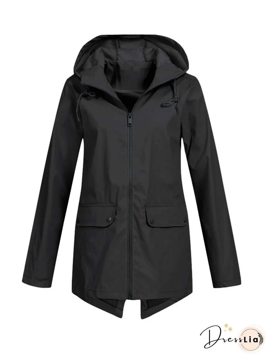Women's Windcheater Zip Hooded Lightweight Outdoor Windproof Coats