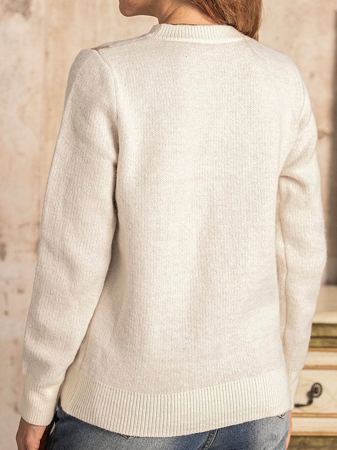 Women's Casual Fawn Sweater