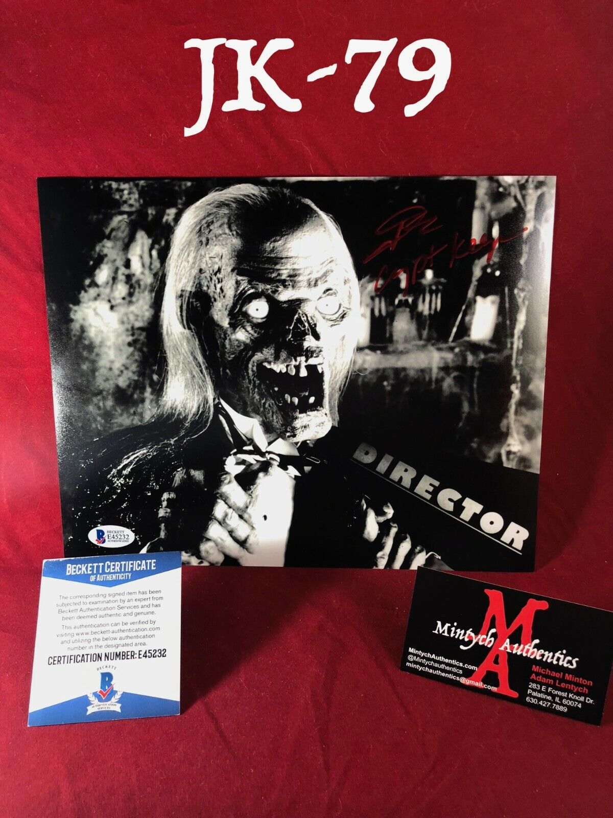 JOHN KASSIR AUTOGRAPHED SIGNED 8x10 Photo Poster painting! TALES FROM THE CRYPT! BECKETT COA!