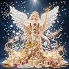 DIY Special Shape Diamond Painting Pearl Art With Inner Frame Kit 25x25cm(Christmas Angel)
