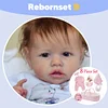 [Kids Gift Idea] 20" Nina Truly Soft Touch Silicone Baby Toddler Girl Doll, Baby Dolls That Look Real - RBBI-Myrebornbabydoll&reg; Myrebornbabydoll&reg;