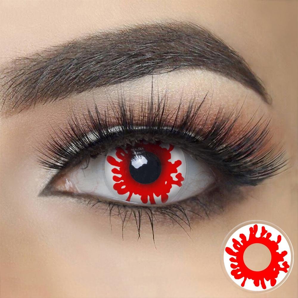 Blood Splat Halloween Contacts