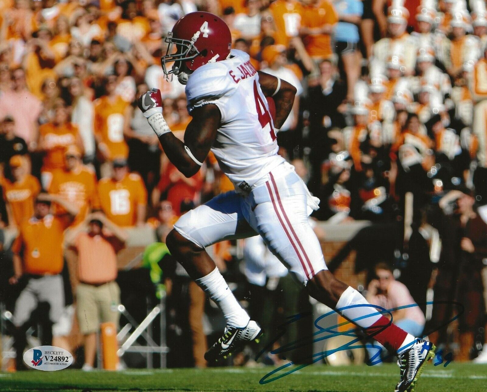 Eddie Jackson Chicago Bears signed Alabama Crimson Tide 8x10 Photo Poster painting Beckett