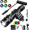 LED Flashlight 5 Modes Rechargeable Flashlight Waterproof Outdoor Portable Torch