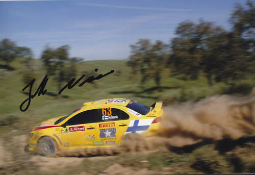 Rally Driver Jarkko Nikara Signed Photo Poster painting 12x8.