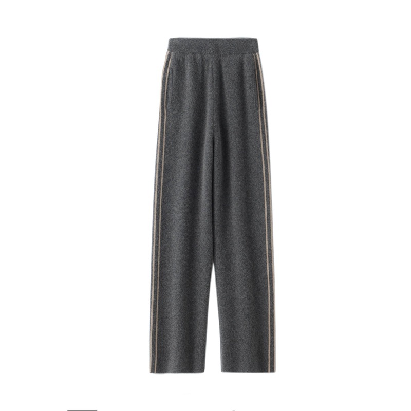 Straight-leg Thick Cashmere Pants For Women REAL SILK LIFE