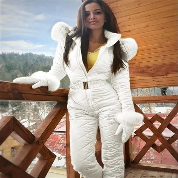 Uveng Uveng Northern Outdoor Fashion Hoodie Outdoor Sports Zip-Link Women's Ski Suit