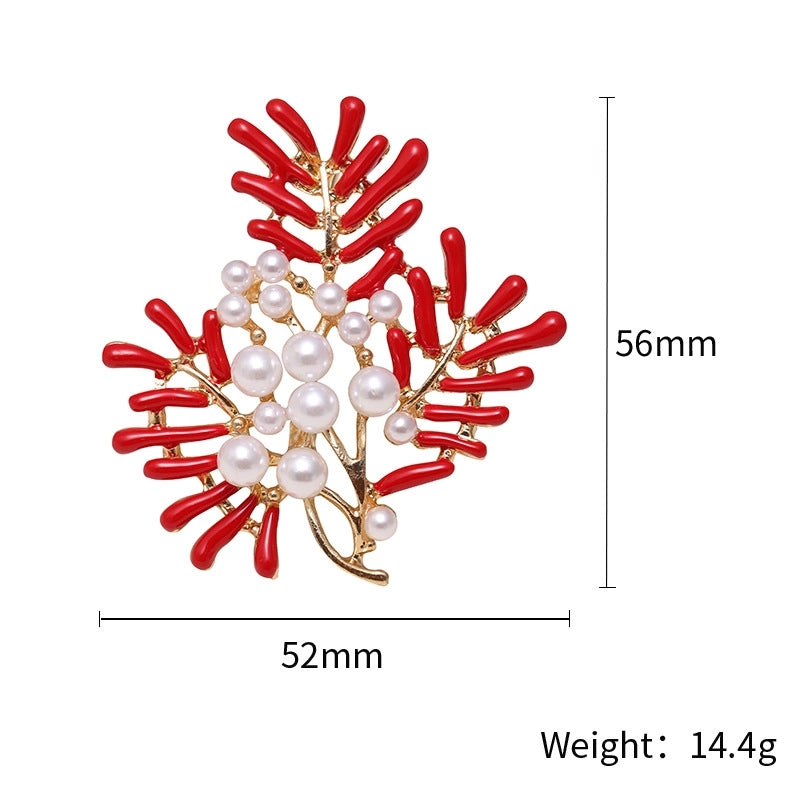 Minimalist Pin Coral Alloy Enamel Women’s Brooches