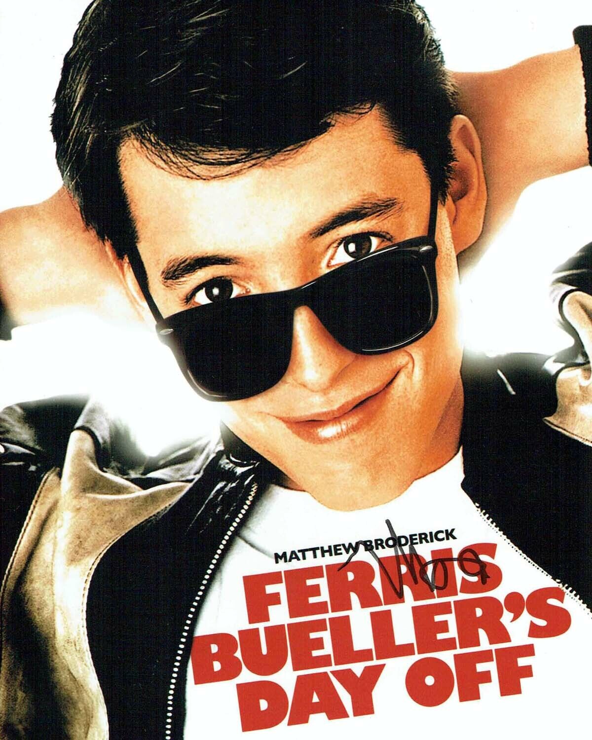 Matthew BRODERICK Signed 10x8 Photo Poster painting 3 AFTAL COA Ferris Bueller Day Off Movie