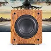 Large Magnetic Steel Super Bass Shocking Passive Subwoofer Home Theater Wooden Audio