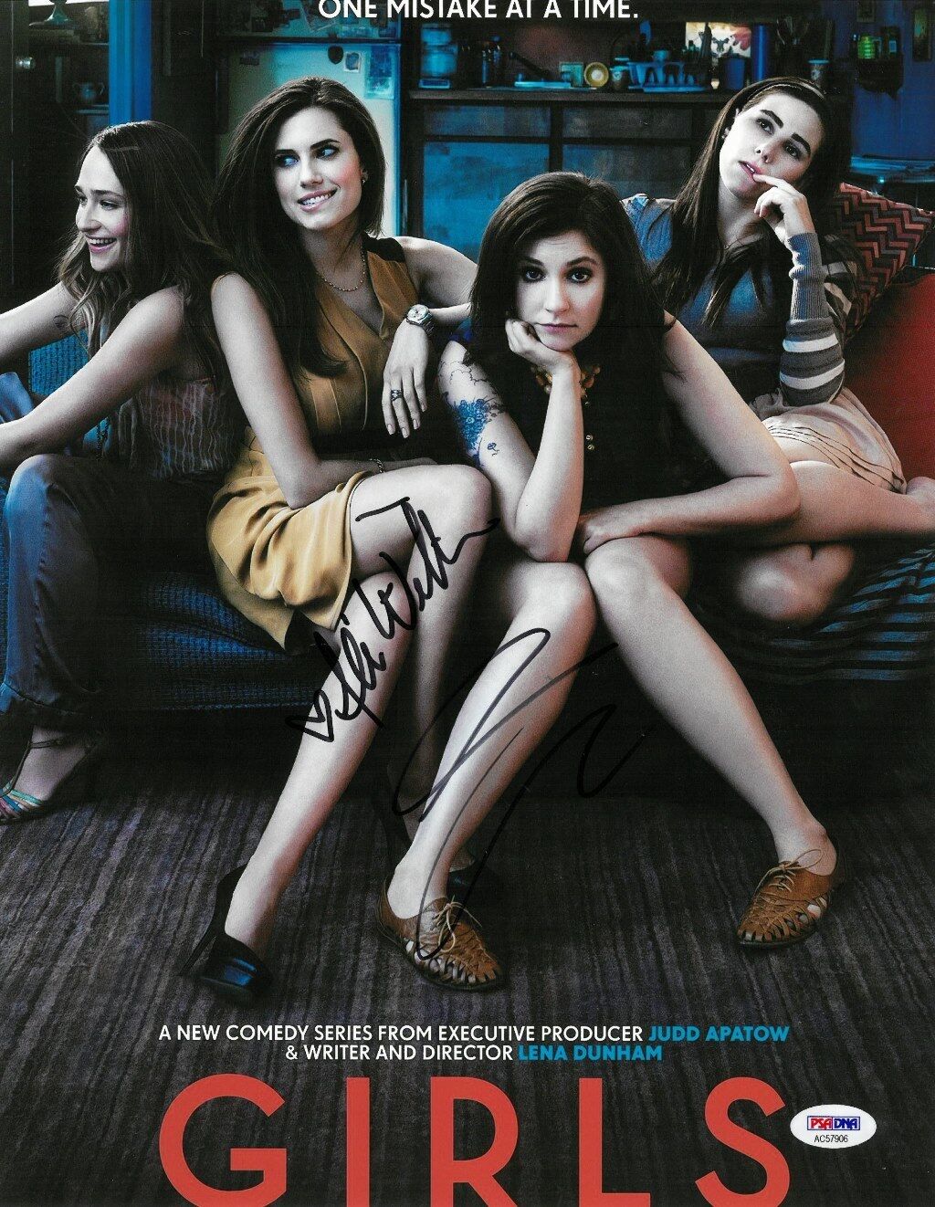 Lena Dunham/Allison Williams Signed Girls Autographed 11x14 Photo Poster painting PSADNA#AC57906