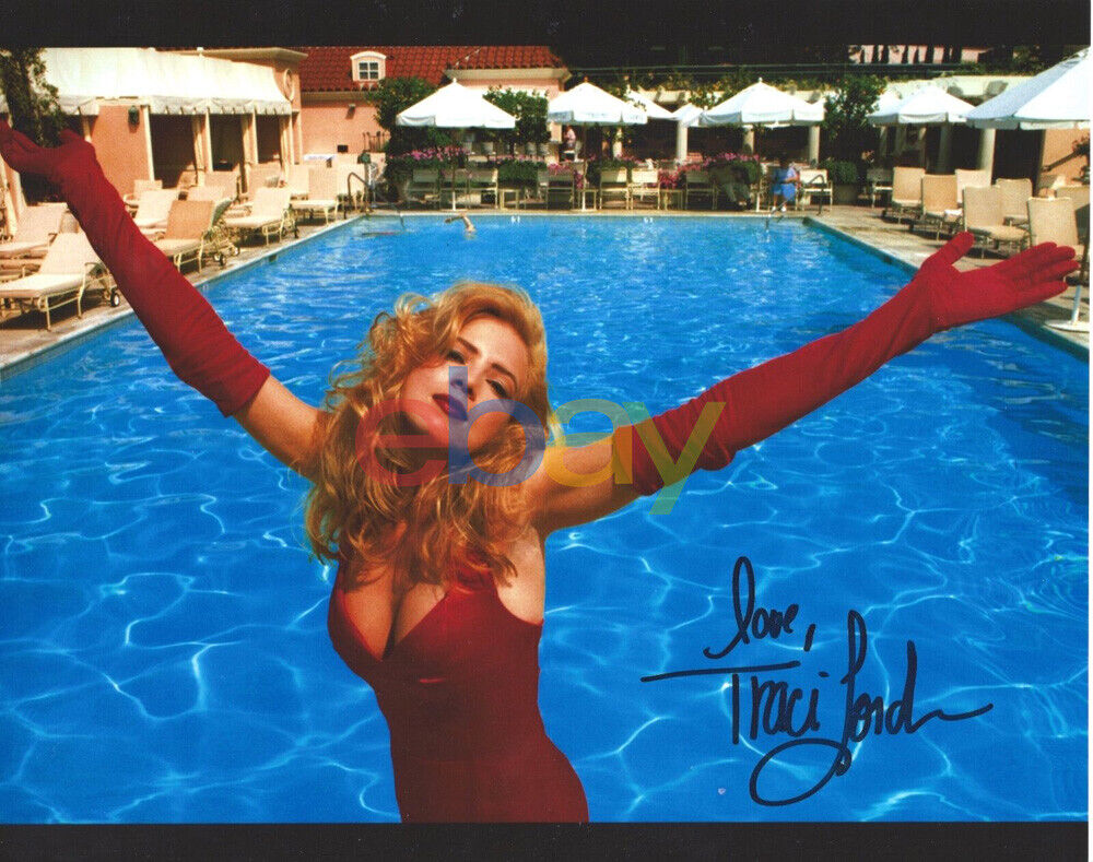 Traci Lords signed 8x10 Photo Poster painting reprint (2)