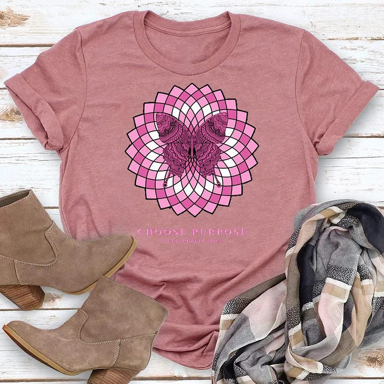 Butterfly Mandala T-Shirt Tee - 0617-Annaletters