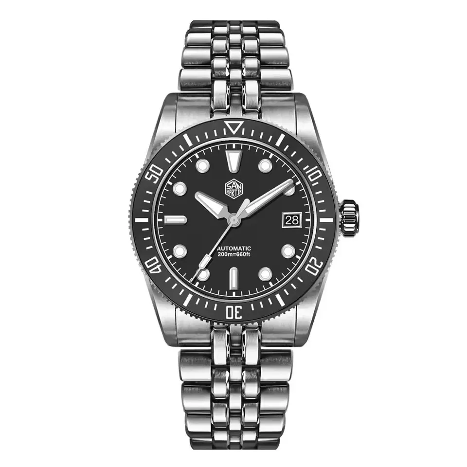 San Martin New Vortex Dial Men Diver Watch Miyota 9015 Automatic Mechanical SN0148 San Martin Watch San Martin Watch