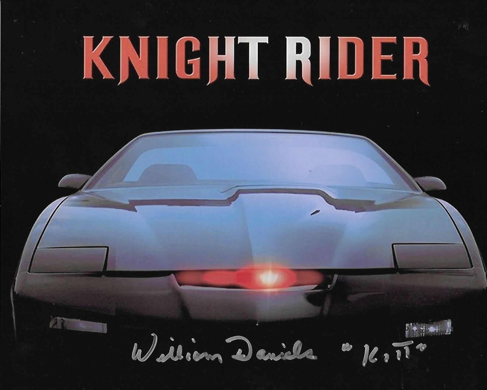 William Daniels KITT Knight Rider Original Autographed 8X10 Photo Poster painting