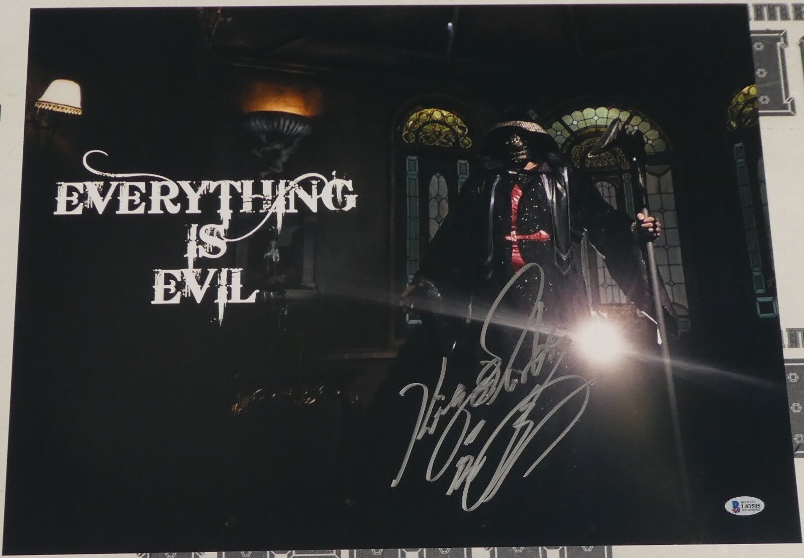 Evil Signed 16x20 Photo Poster painting BAS COA New Japan Pro Wrestling Los Ingobernables Japon