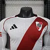 2025/2026 Long Sleeve Player Version River Plate Home Football Shirt 1:1 Thai Quality