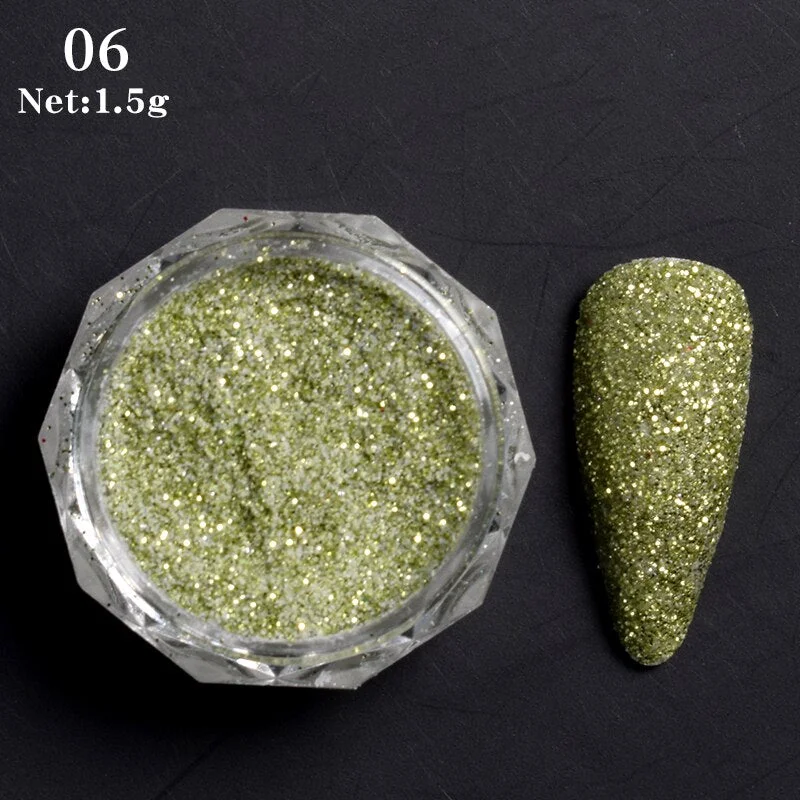 1 Box Solid Mirror Nail Glitters Powder  Dust for Metal Nail Art Nail Powder Chrome Pigment DIY Nail Art Decorations-Nail Inspo