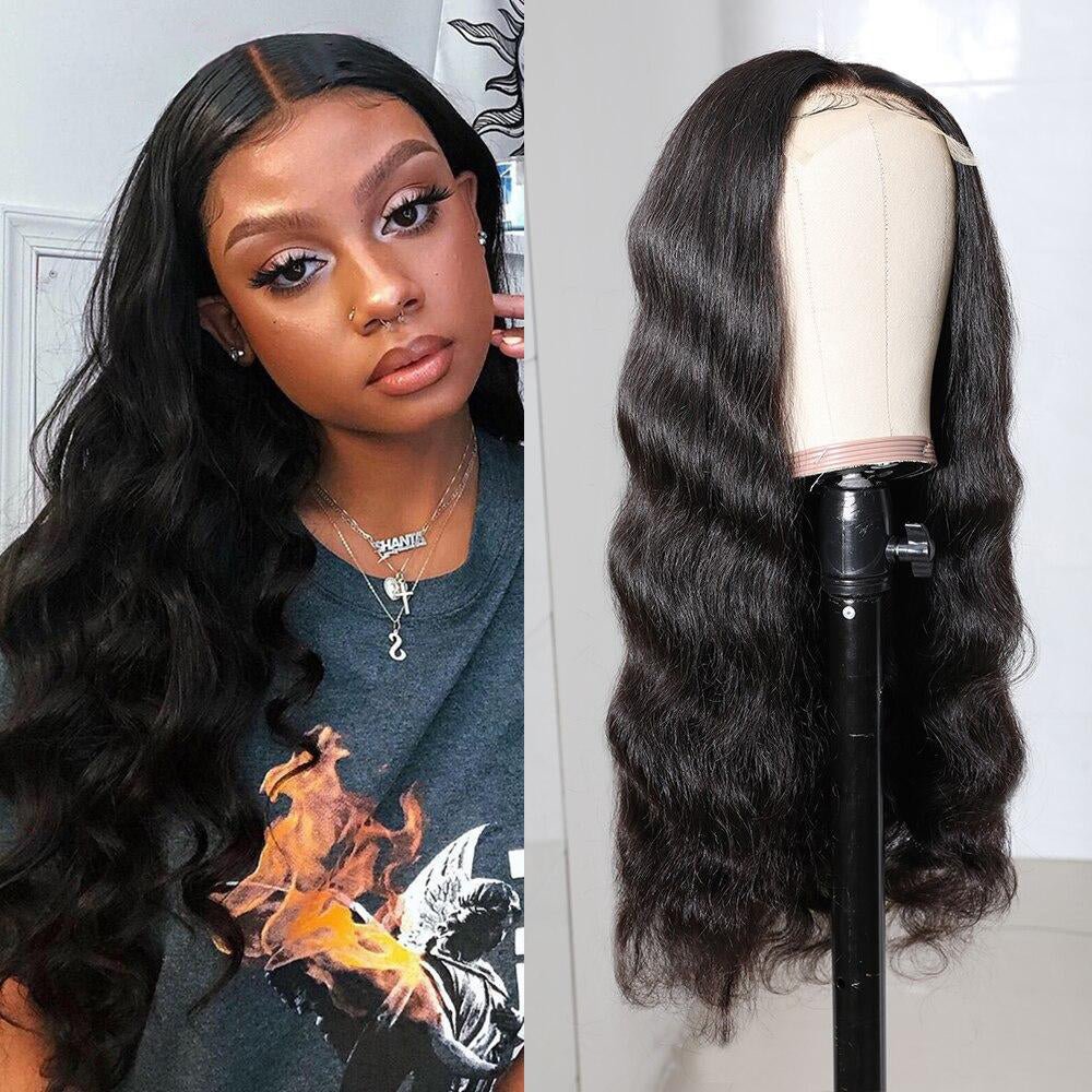 Junoda Hair Body Wave Lace Closure Wig Brazilian Remy Hair