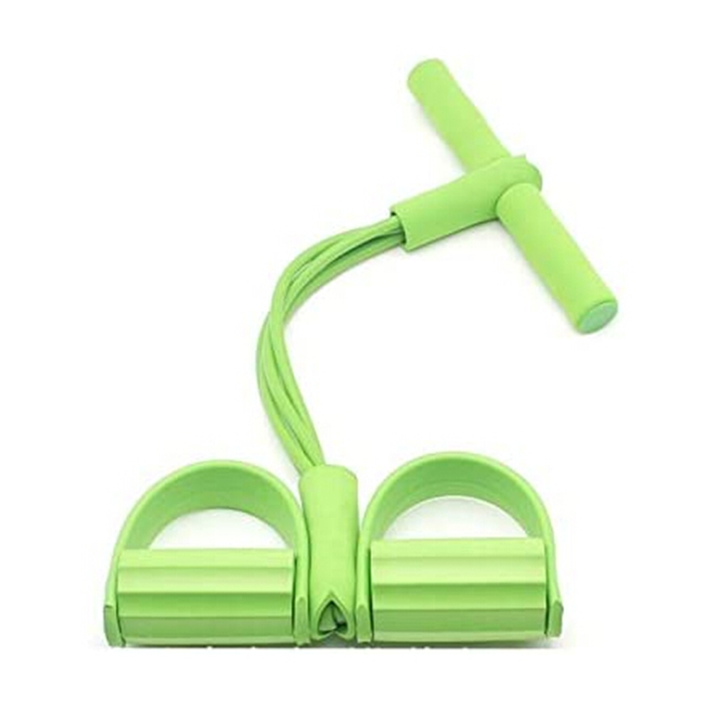 

4 Tube Resistance Band Latex Pedal Exerciser Elastic Sit-up Pull Rope Green, 501 Original